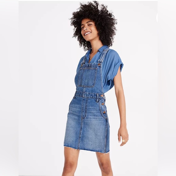 Madewell Dresses & Skirts - NWOT Madewell Medium Wash Denim Overall Dress
